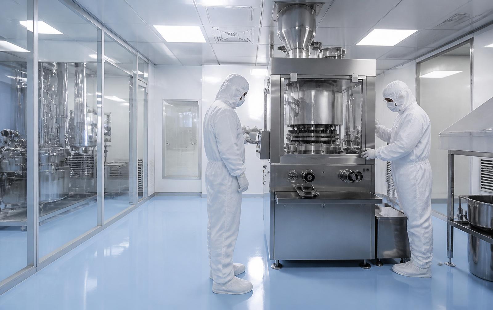 Indian pharmaceutical cleanroom manufacturing facility